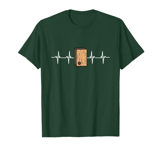 Cajon Box Drum Instrument Peruvian Cajon Percussion T-Shirt