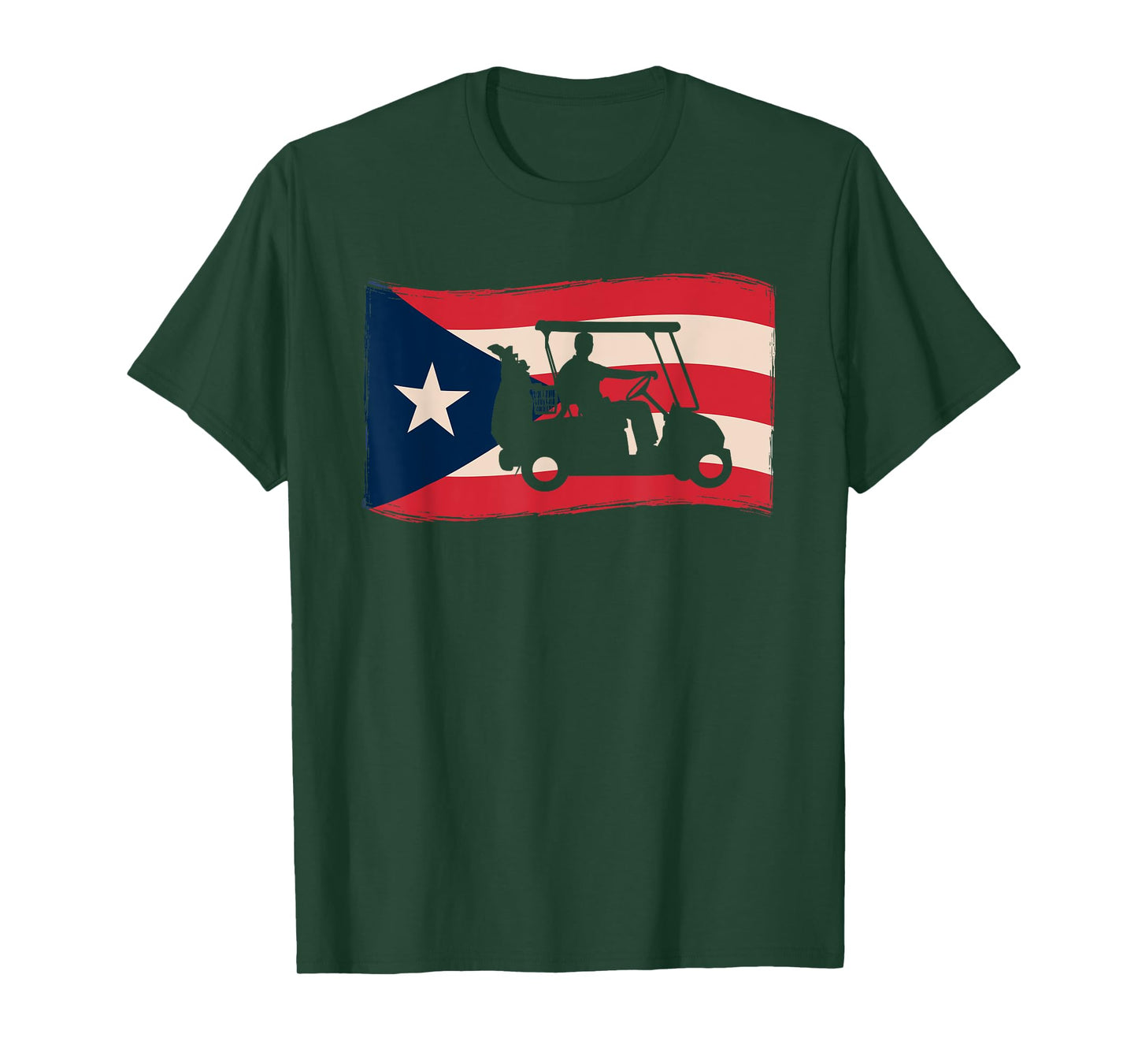 Puerto Rico Golf Cart | puerto rico golf flag T-Shirt