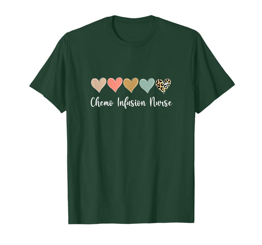 Chemo Infusion Nurse, Leopard chemotherapy Nurse T-Shirt