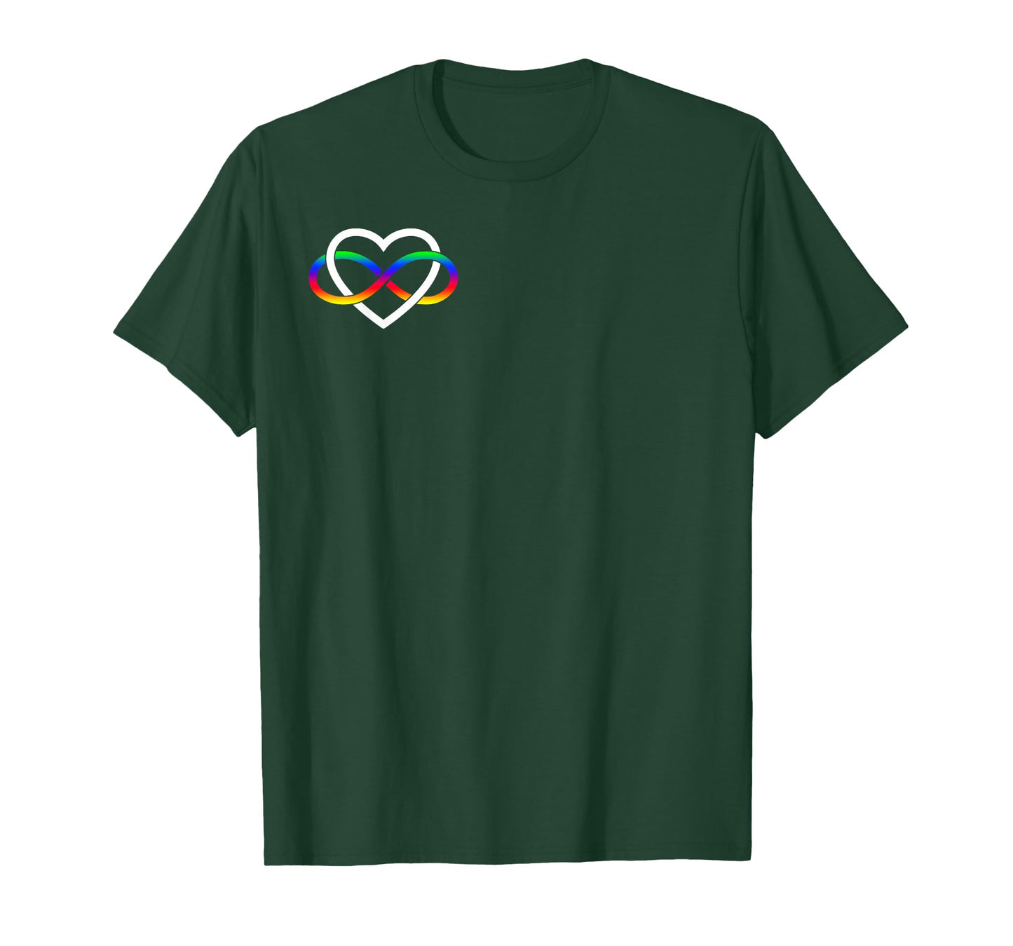 Autism Rainbow Infinity Symbol Autism Infinity Heart Simple T-Shirt