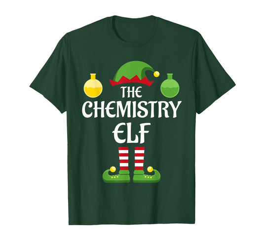 Chemistry Elf Family Matching Group Christmas Science T-Shirt