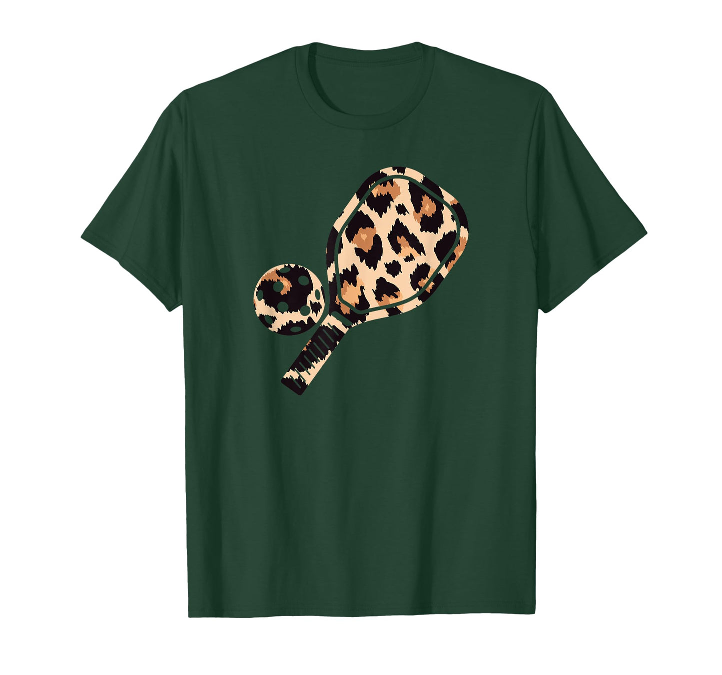 Cheetah Leopard Pickleball Paddleball Sports Mom Dad Funny T-Shirt