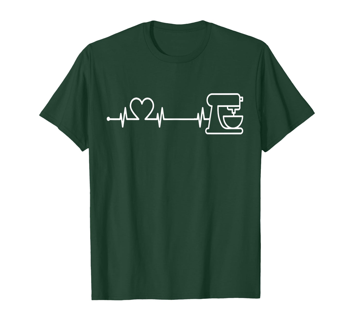 Baking Heartbeat Shirt Bakery Pastry Baker Baking Lover T-Shirt