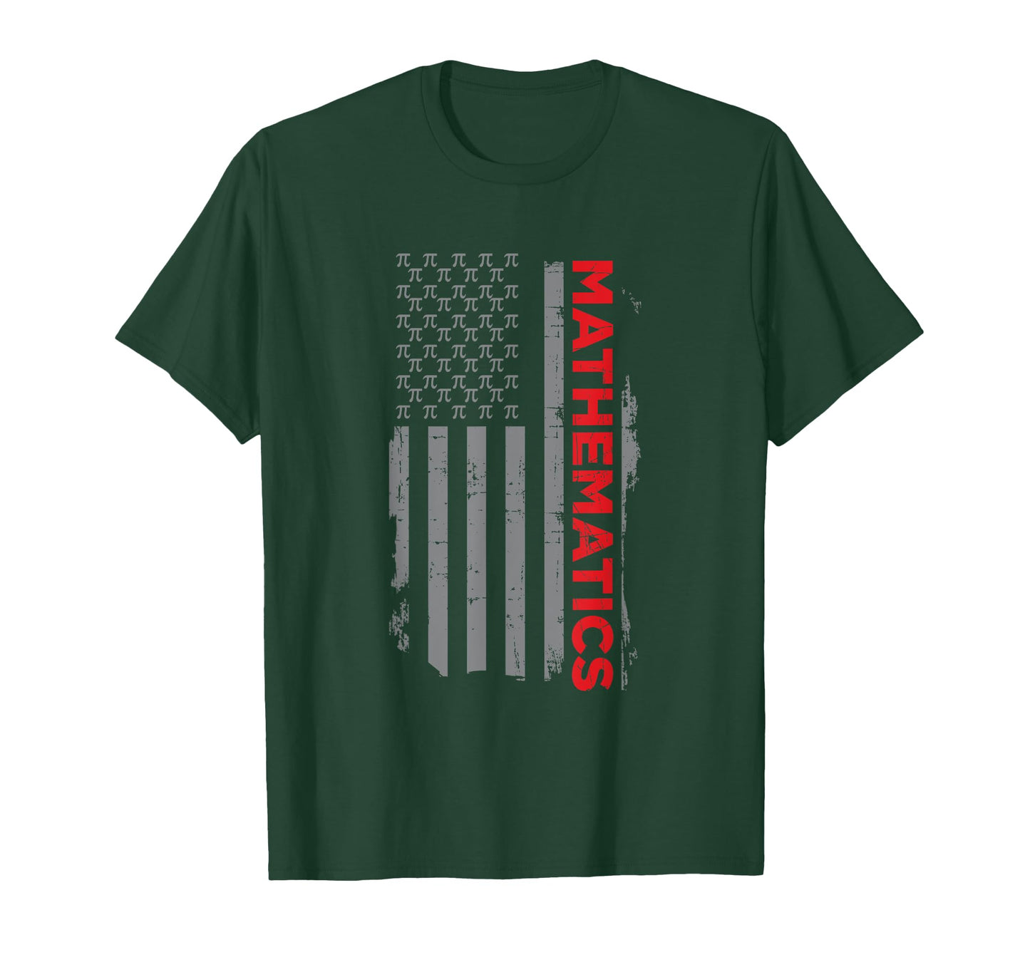 Retro American Flag Mathematics Gift for Math Lover Pi Day T-Shirt