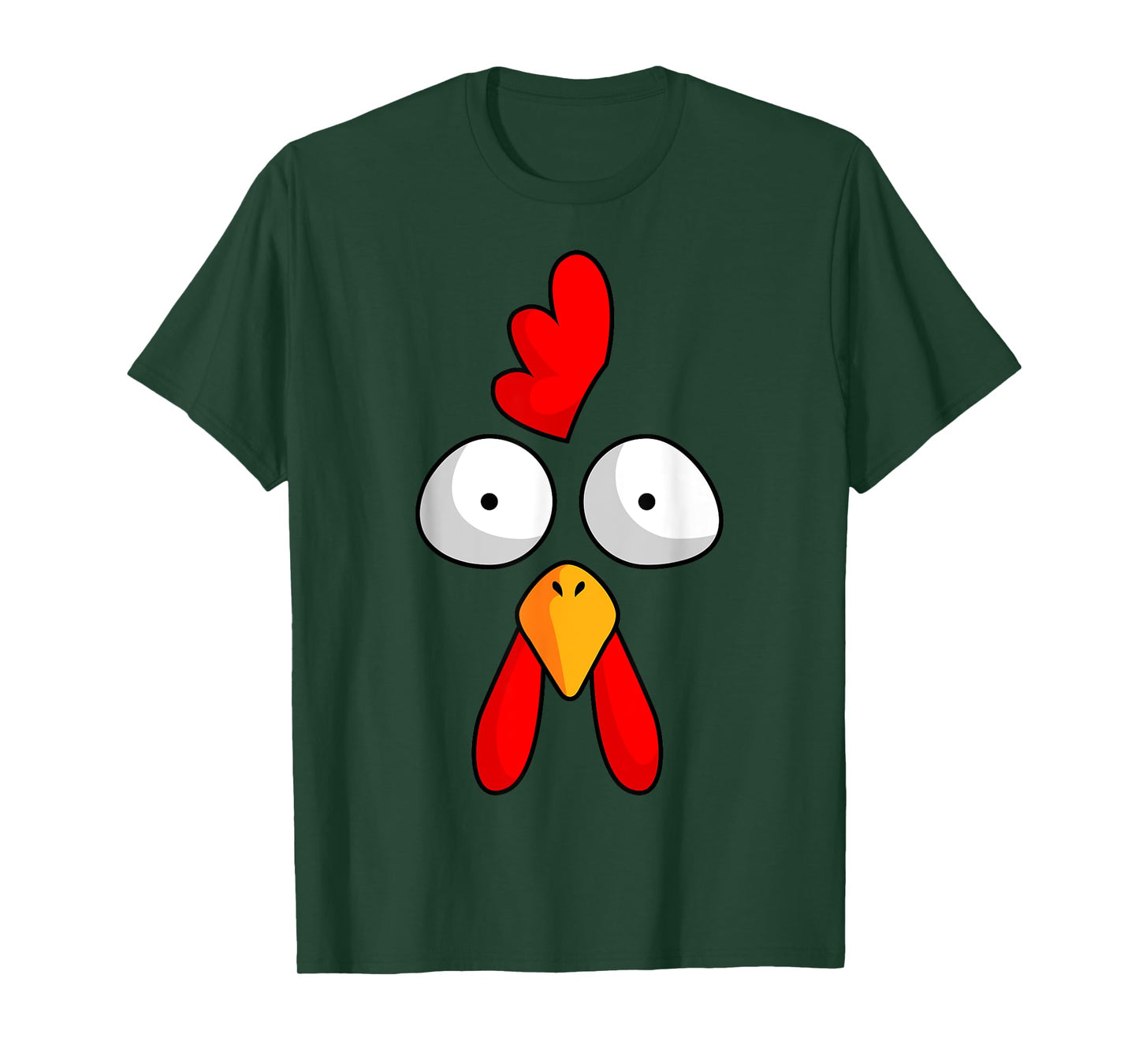 Chicken Face Rooster Halloween Costume Farm Poultry T-Shirt