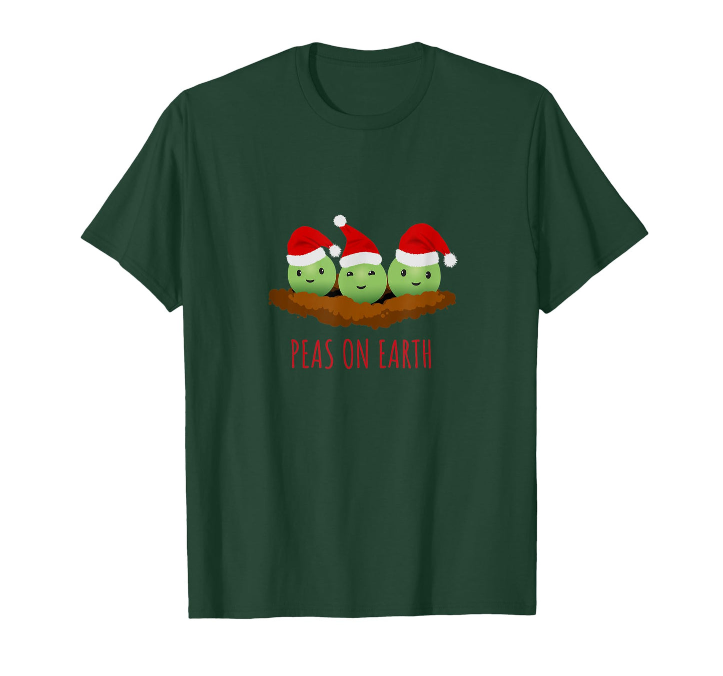 Funny Christmas Party Peas On Earth T-Shirt