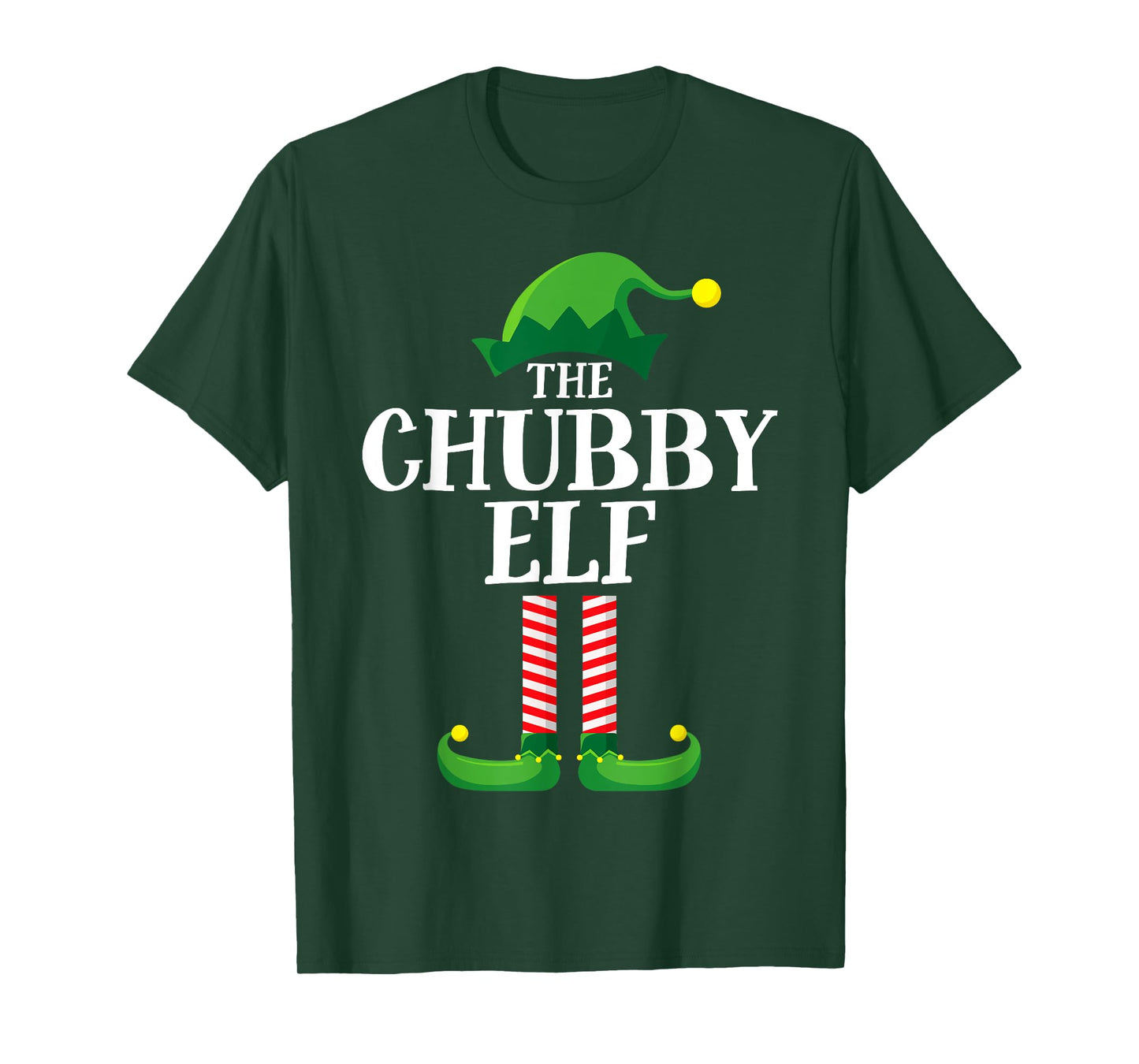 Chubby Elf Matching Family Group Christmas Party T-Shirt