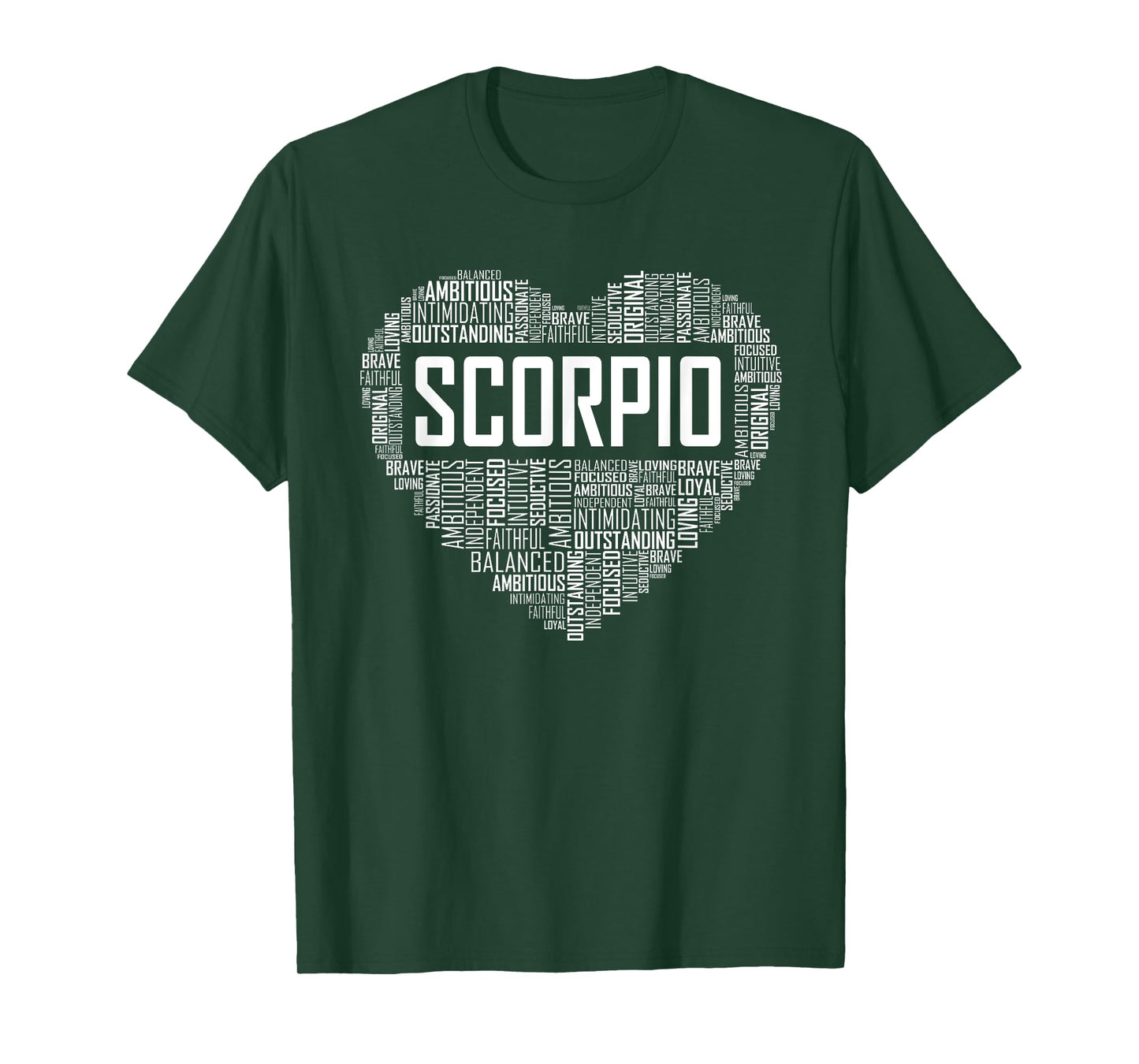 Scorpio Zodiac Traits Horoscope Astrology Sign Gift Heart T-Shirt
