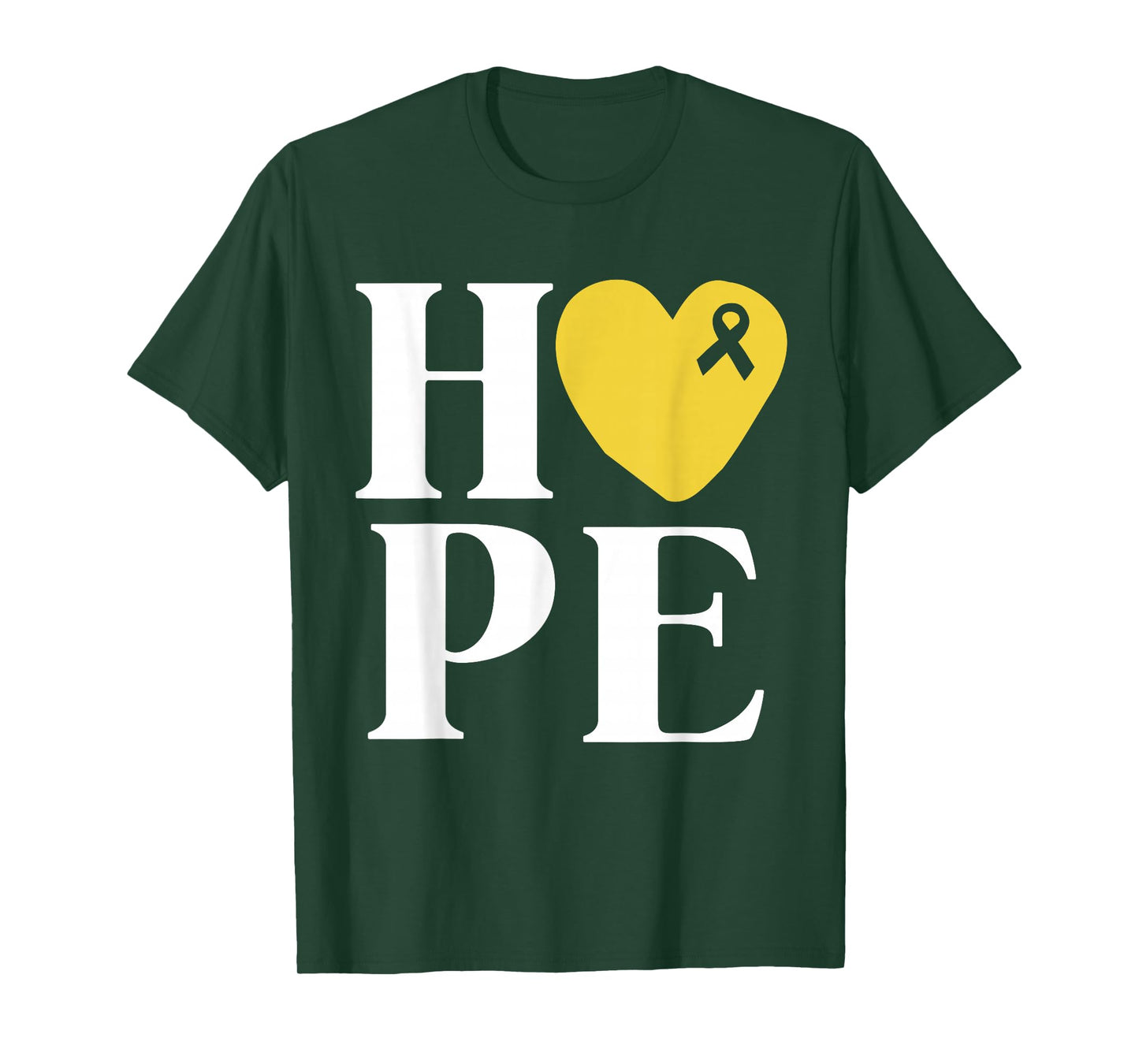 Childhood Cancer Fighter Shirts Hope Gold Ribbon Awareness T-Shirt