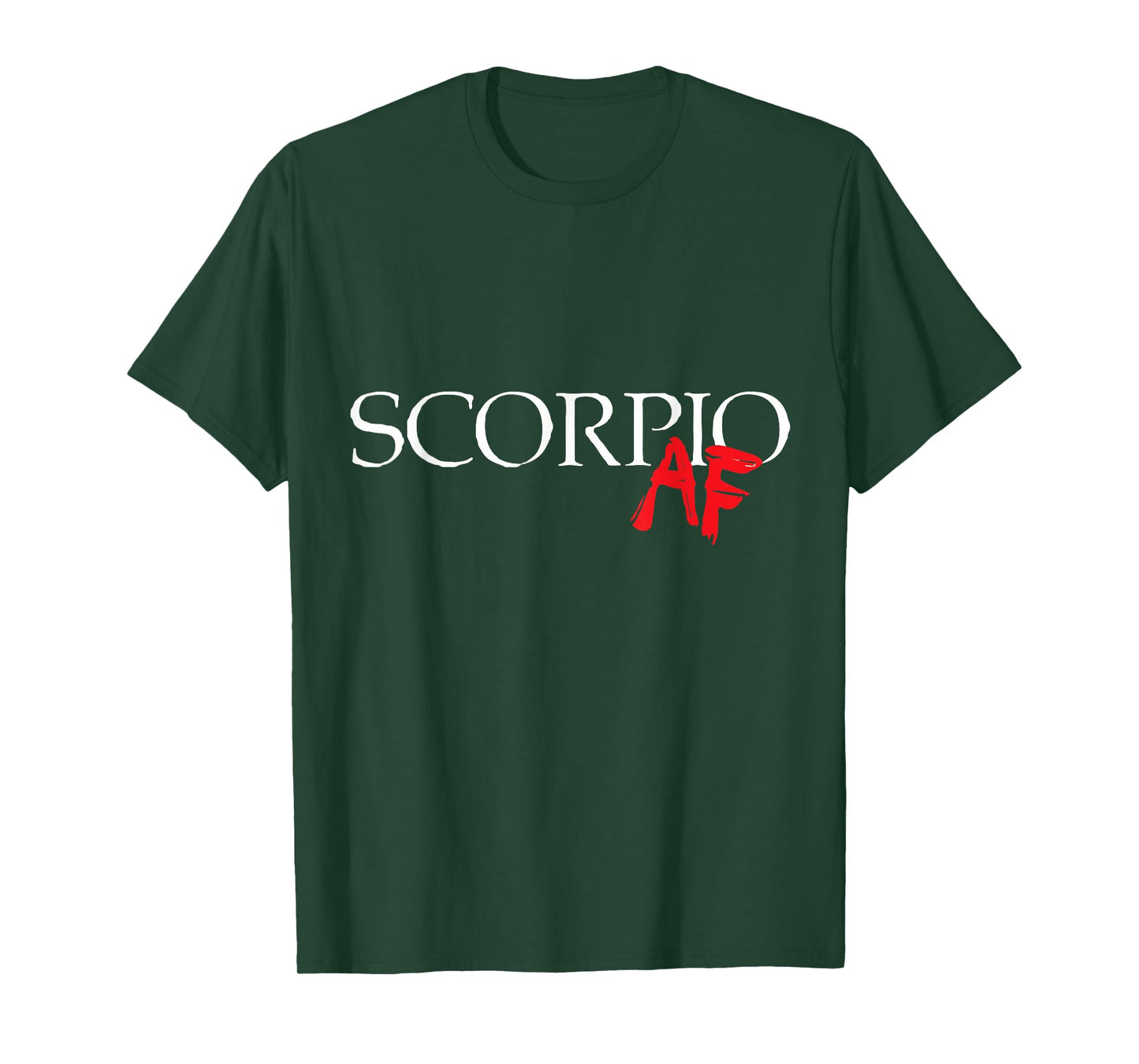 Scorpio AF Zodiac Star Sign Astrology Minimalist T-Shirt