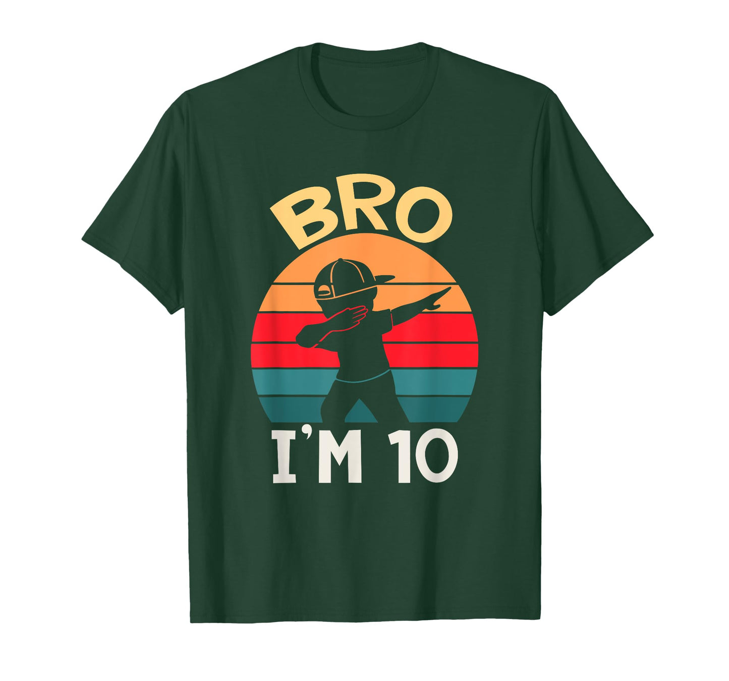 Bro I’m 10 Year Old Ten Tenth Party 10th Birthday Boy T-Shirt