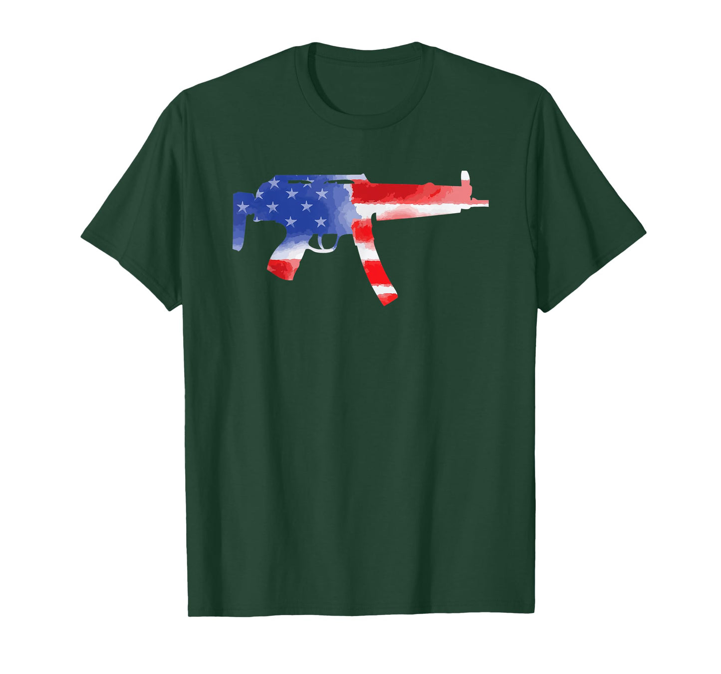 MP5 Gun America USA Flag Pride T Shirt Gift United States