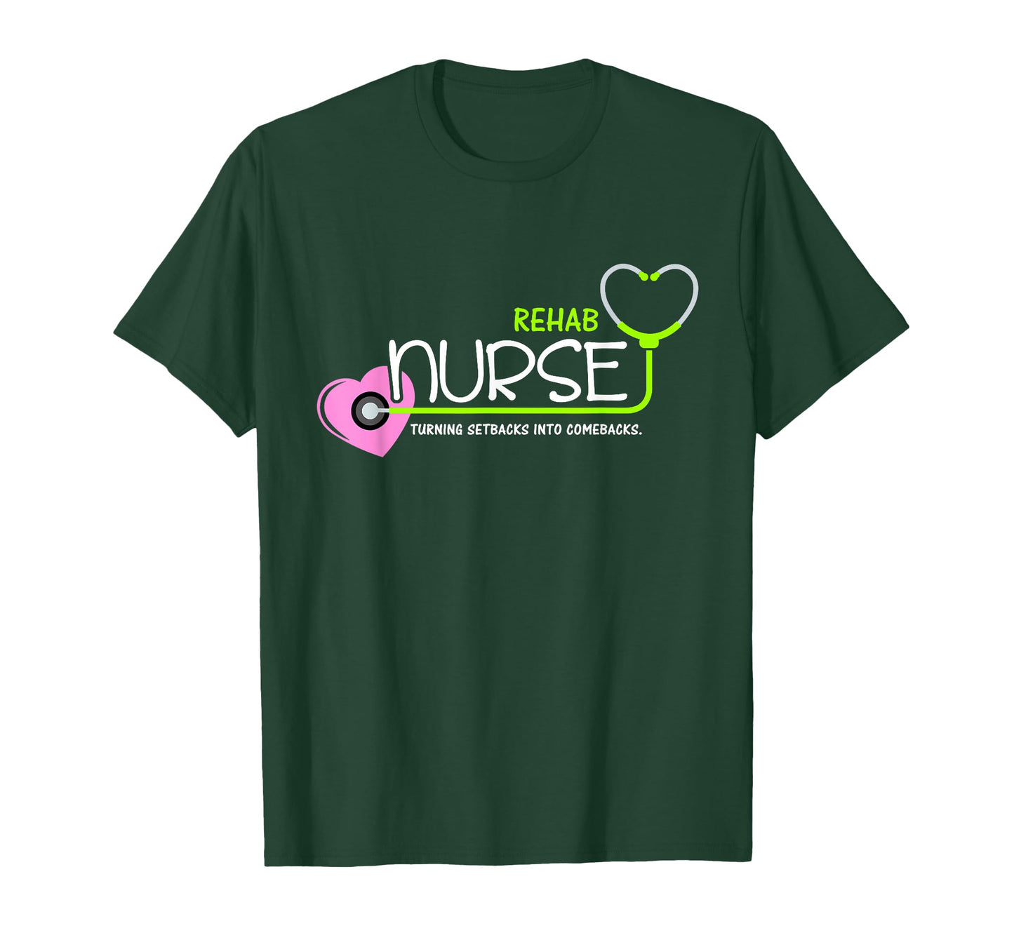 Cute Turning setbacks into comebacks for Rehab Nurse T-Shirt
