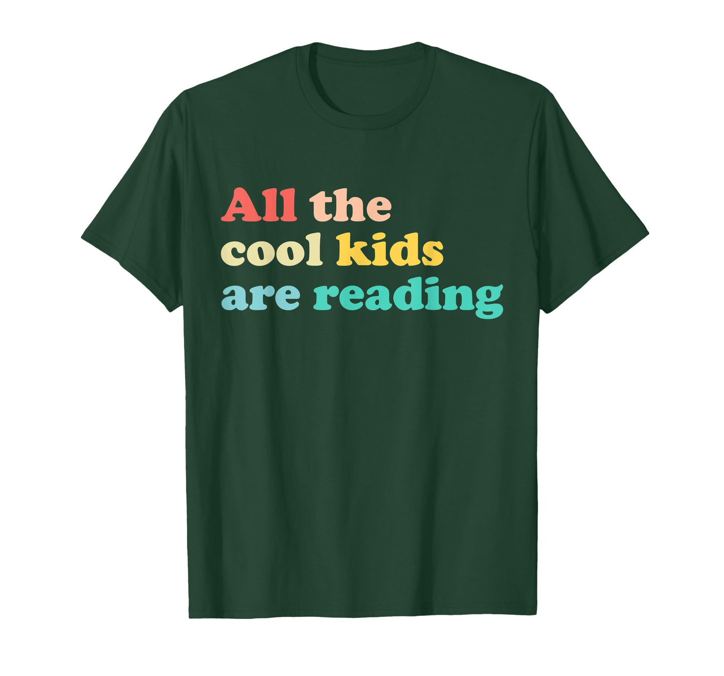All The Cool Kids Are Reading Book Lover Reading Teacher T-Shirt