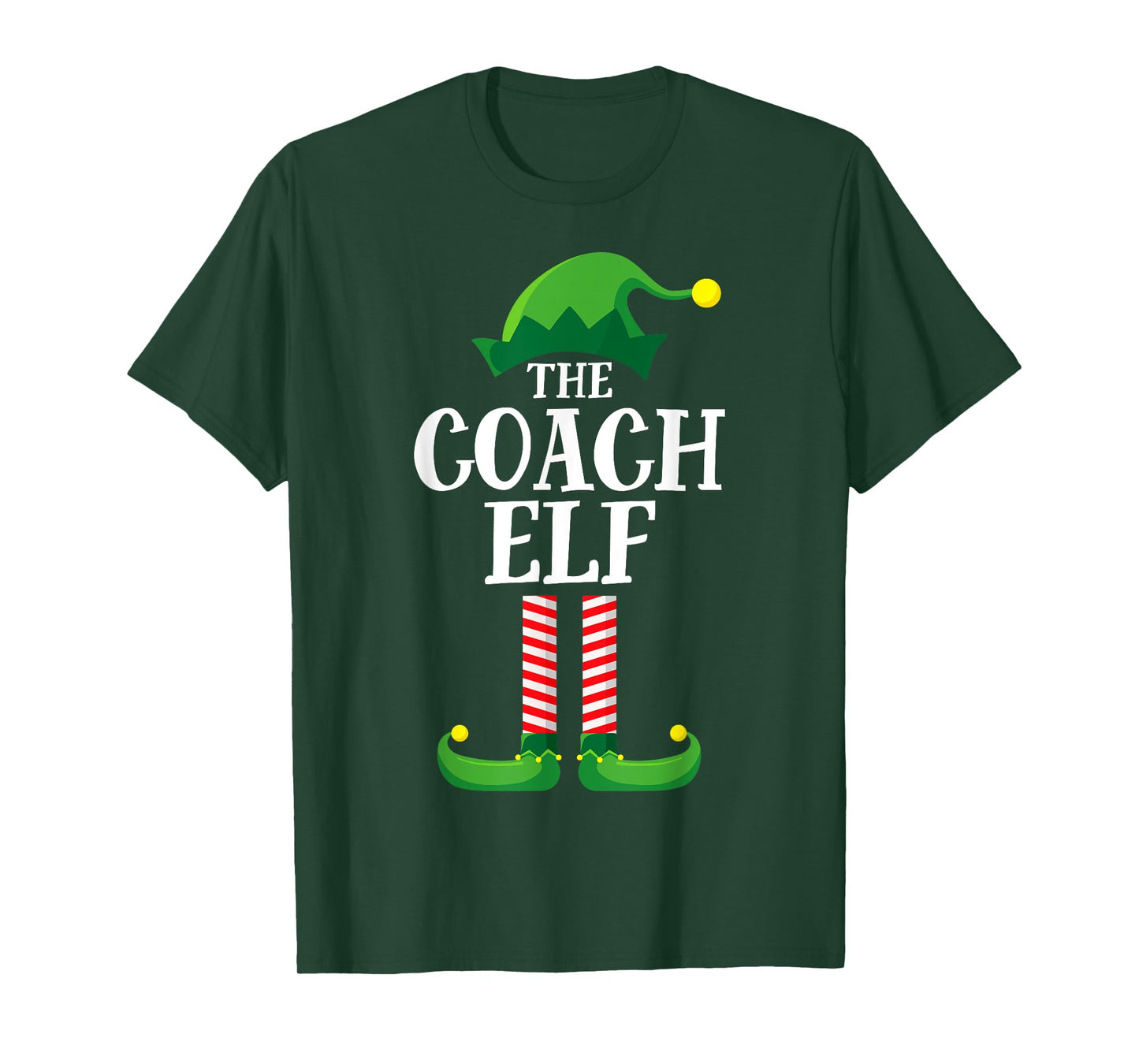 Coach Elf Matching Family Group Christmas Party Pyjamas T-Shirt