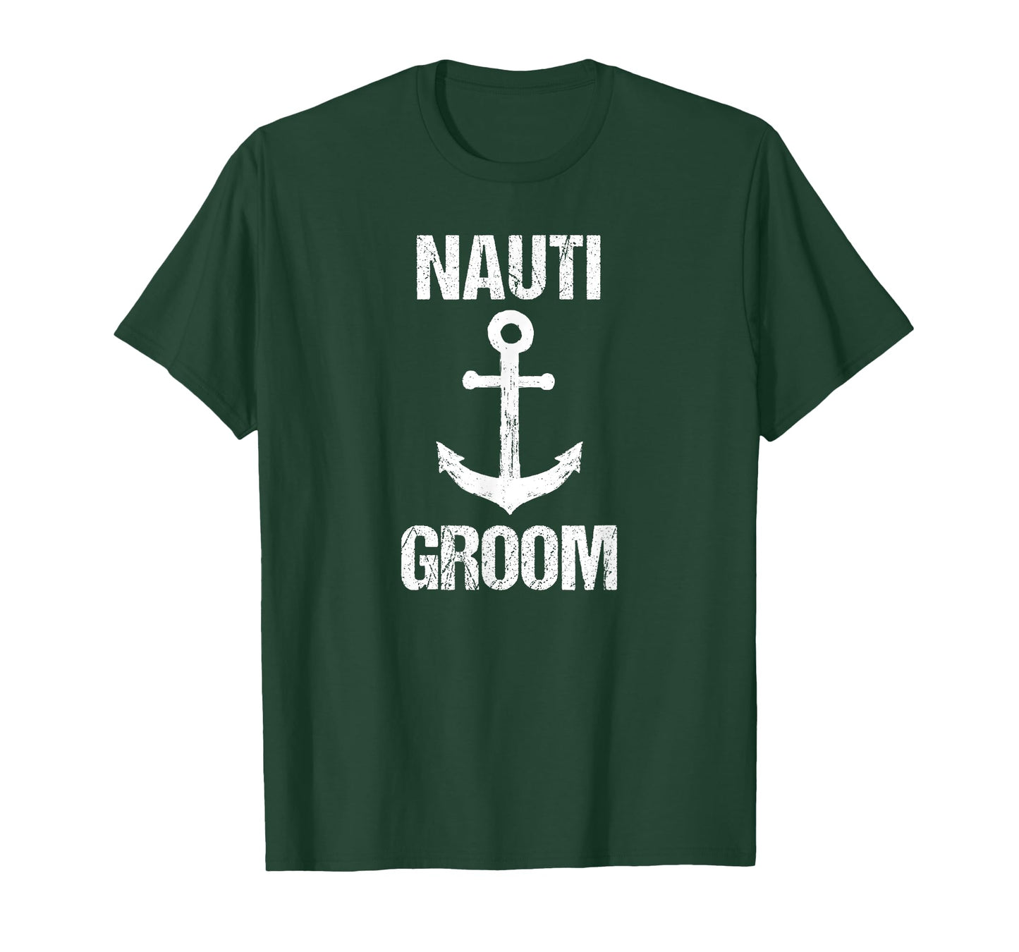 Nauti Groom T-Shirt Boaters Wedding Gift Wedding Cruise Tee