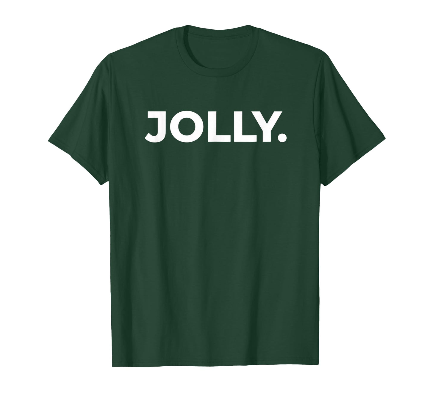 Christmas Jolly. Minimal Bold Holiday Lettering Merry Xmas T-Shirt