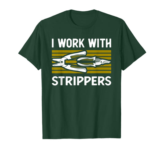 Cool Electrician Art Men Women Lineman Electrical Work Tools T-Shirt
