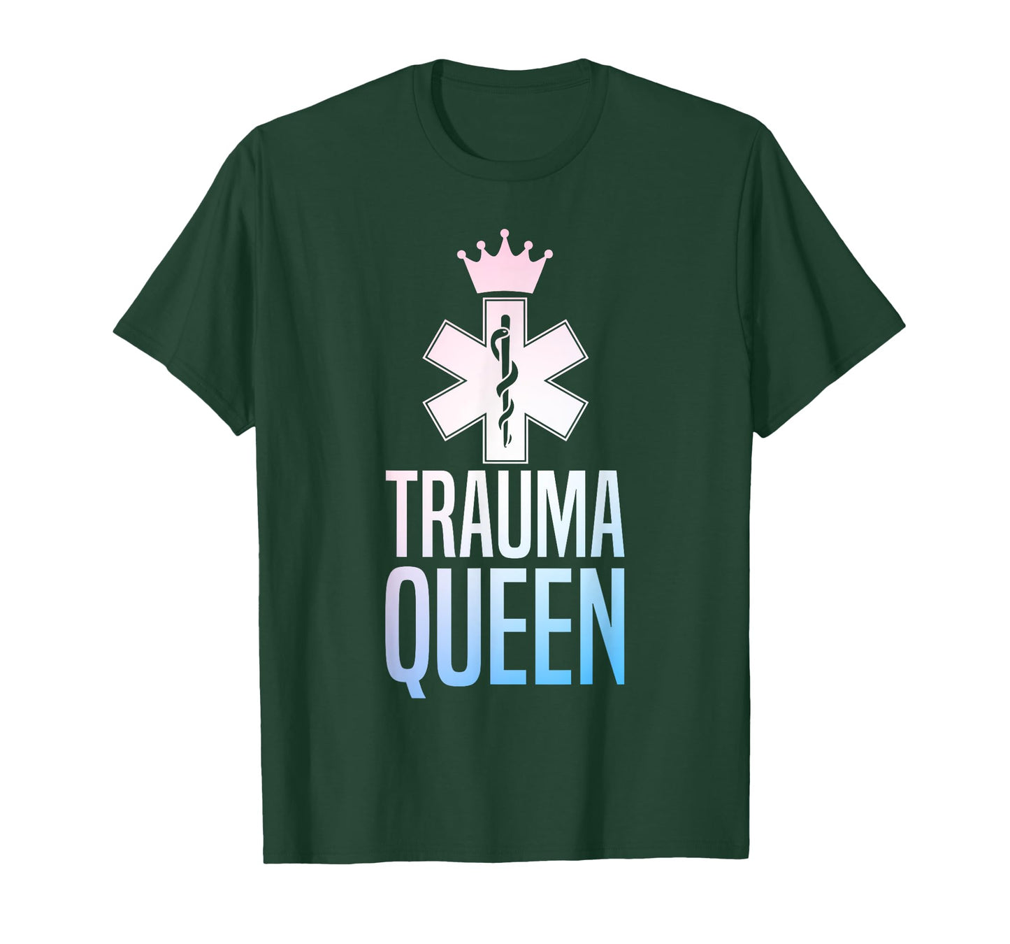 Funny Trauma Queen Art For Women Girls Youth Paramedic EMT T-Shirt