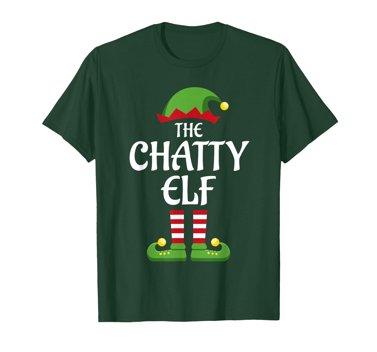 Chatty Elf Family Matching Group Christmas T-Shirt