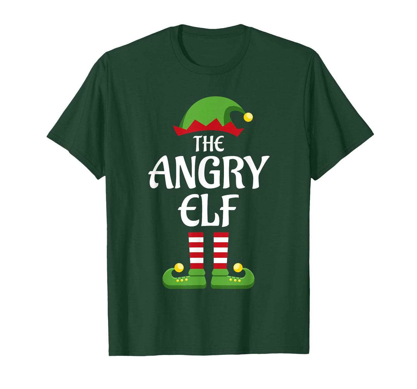 Angry Elf Family Matching Group Christmas T-Shirt