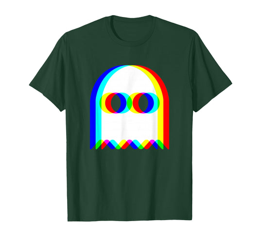 Funny Ghost Trippy Vaporwave Halloween Techno Rave EDM Party T-Shirt