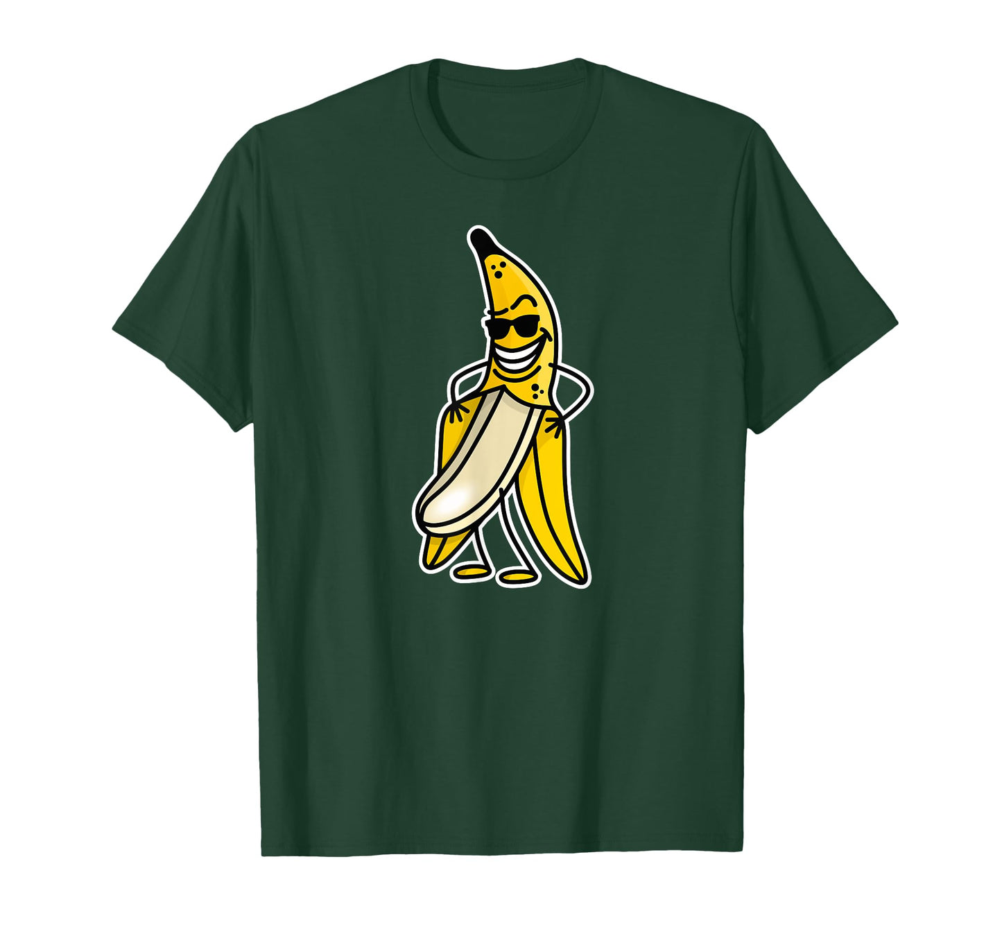 Funny naked banana flashing banana stripper streaker cartoon T-Shirt