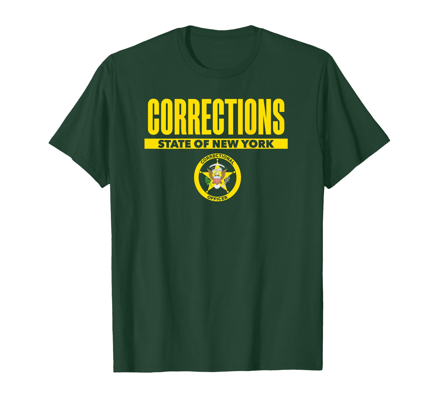 New York Correctional Officer Thin Gray Line Flag Uniform T-Shirt