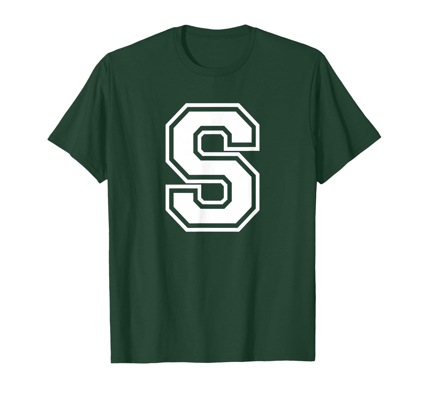 Letter S Name Initial Varsity Alphabet Monogram T-Shirt