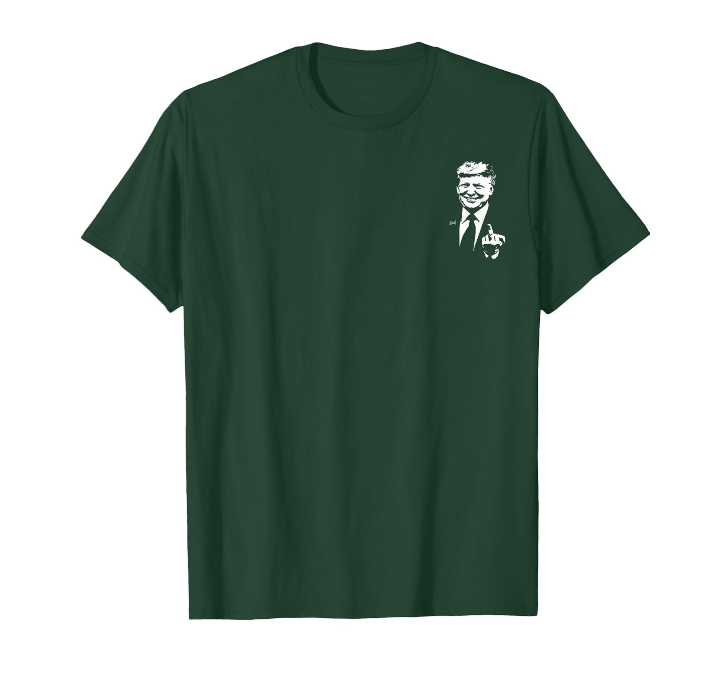 Trump Middle Finger Funny Trump 2024 Pocket T-Shirt