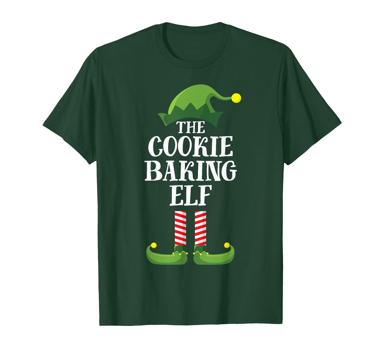 Cookie Baking Elf Matching Family Group Christmas Party PJ T-Shirt