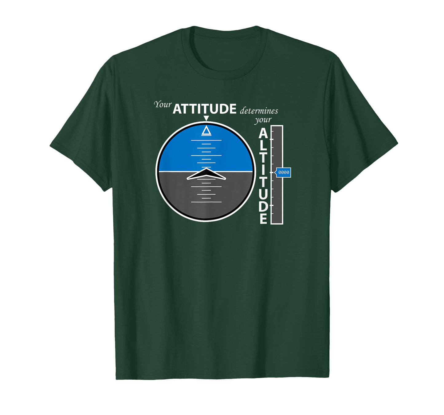 Attitude Altitude Aviation T-shirt with a positive message T-Shirt