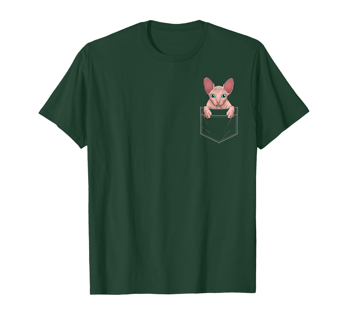 Cute Sphynx Cat Art For Men Women Kids Hairless Cat Sphynx T-Shirt
