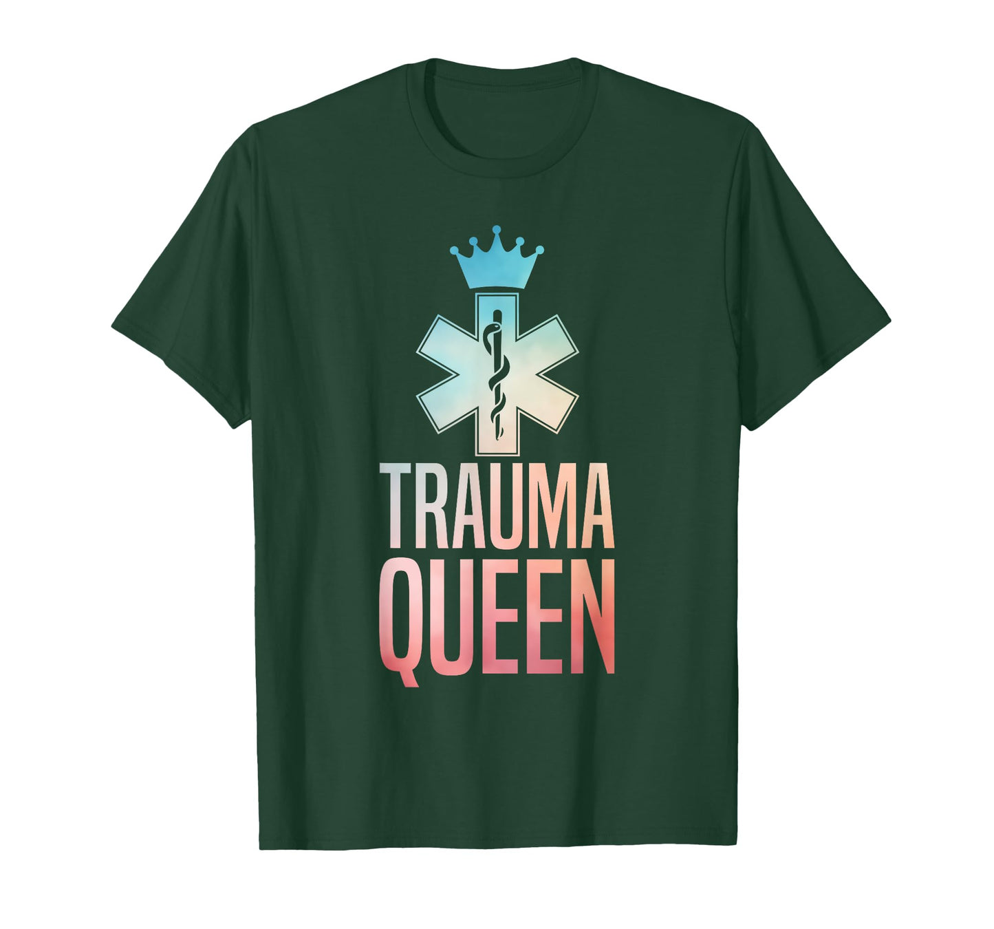 Funny Trauma Queen Art For Women Girls Youth Paramedic EMT T-Shirt