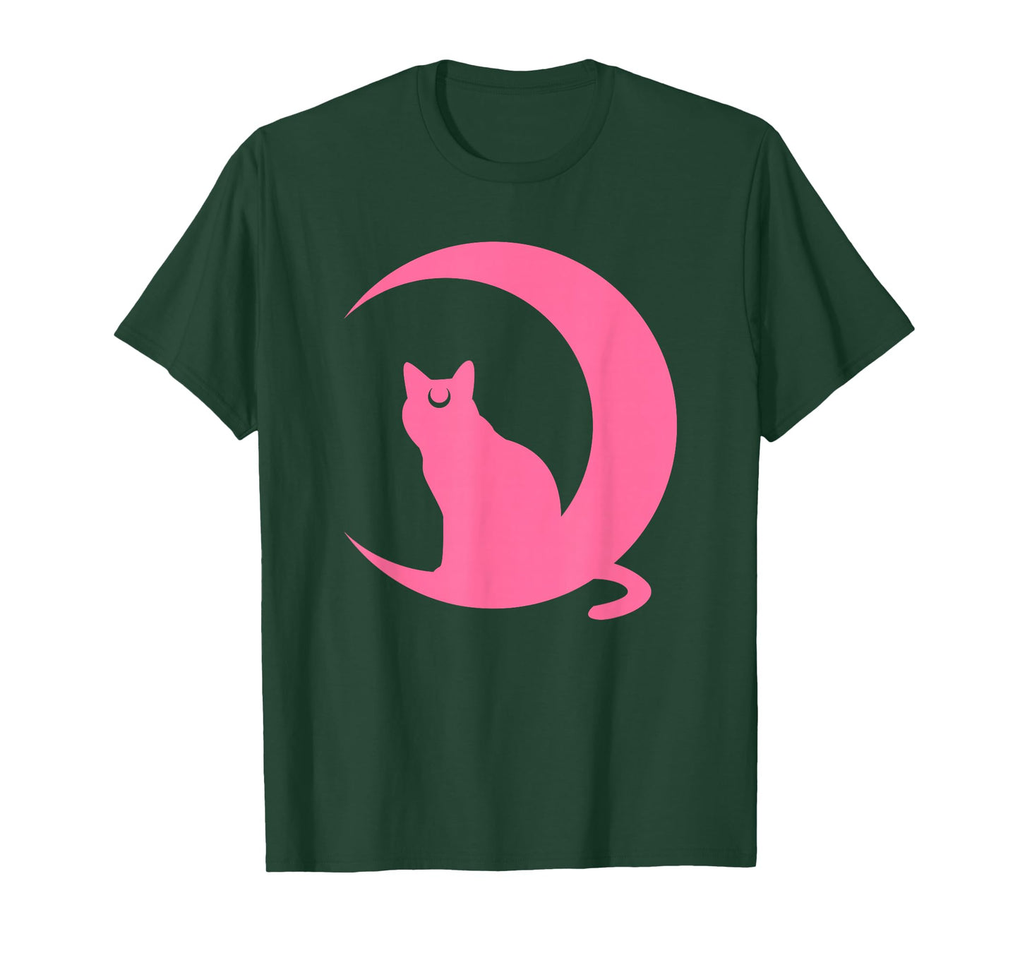 Crescent Moon Planet Sailor Astronomy Mom Anime Cat Lover T-Shirt