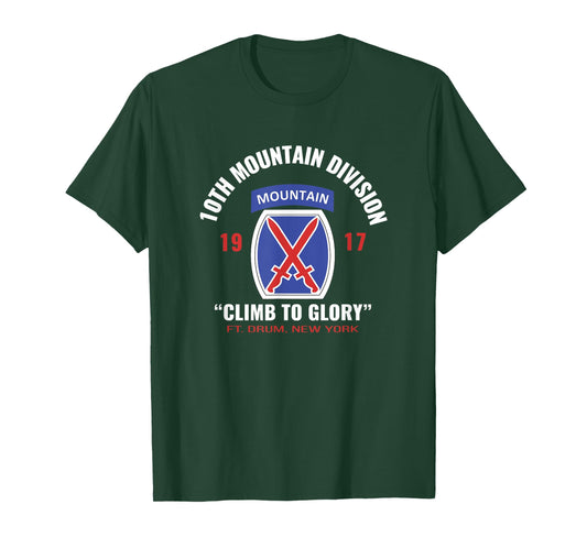 10th MTN DIV Climb To Glory T Shirt T-Shirt