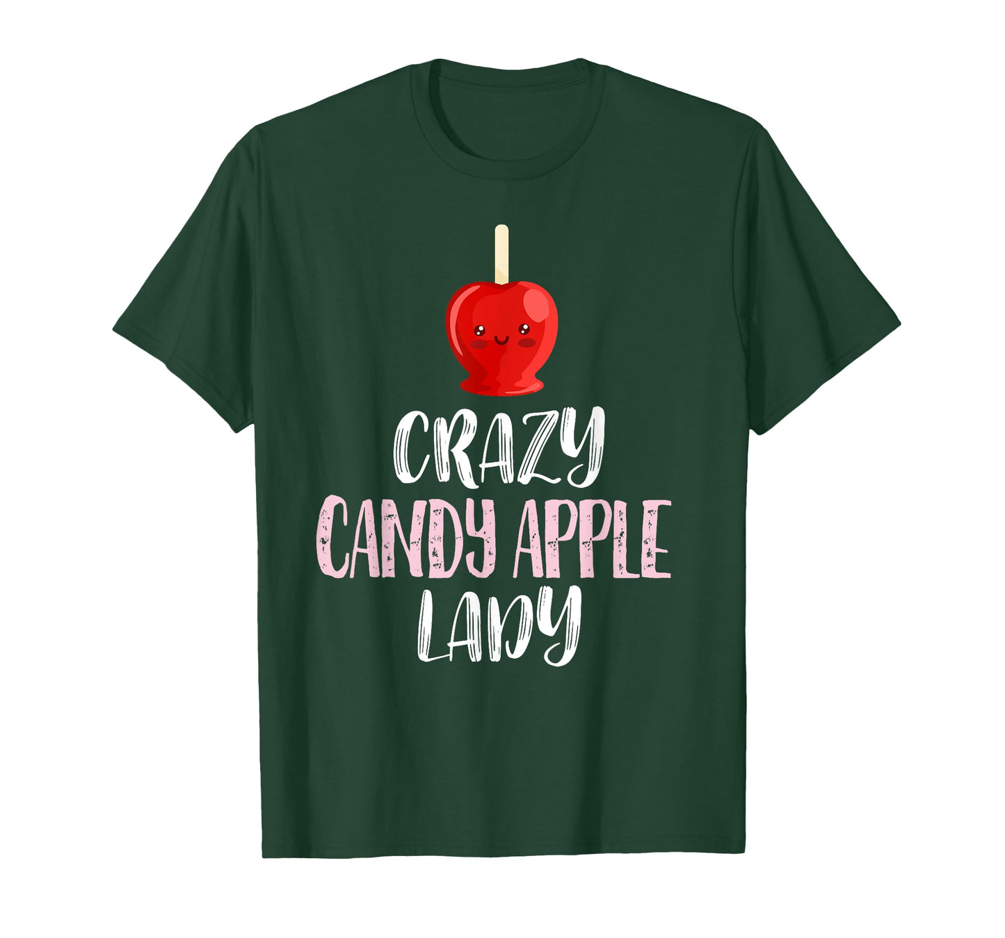 Crazy Candy Apple Lady – Cute Candy Apple Lovers T-Shirt