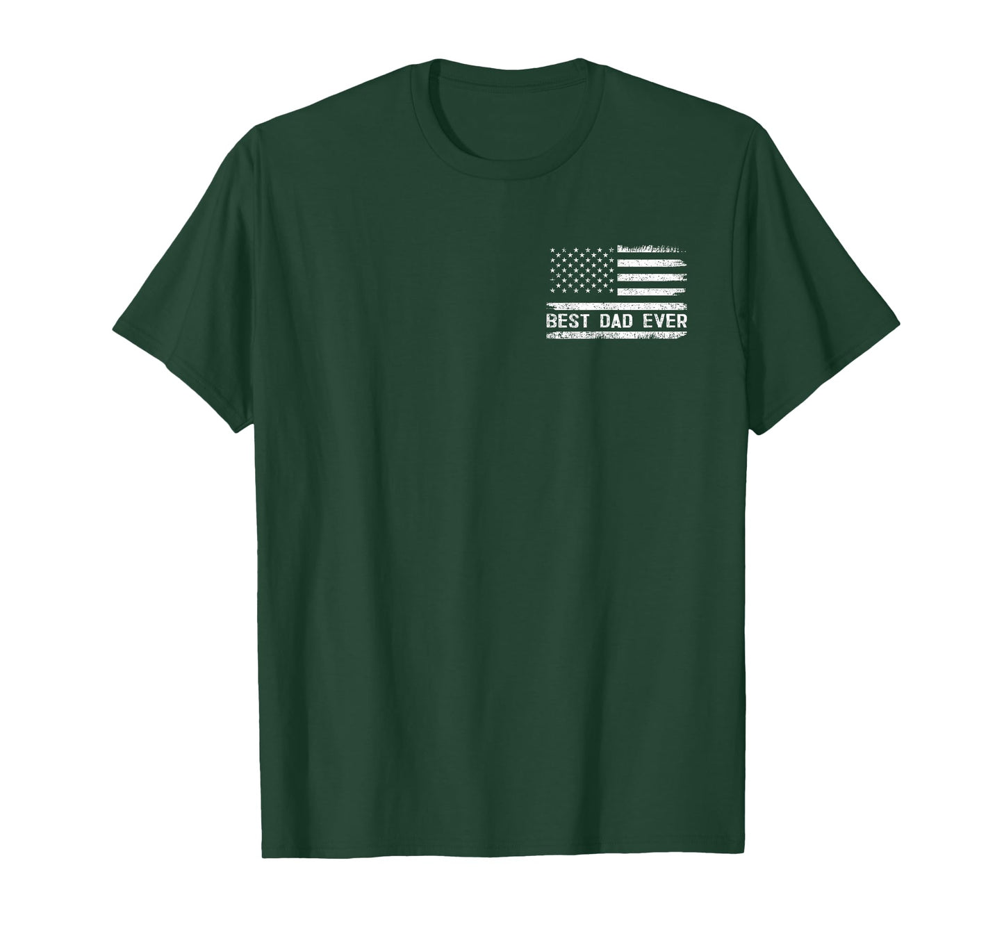 Best Dad Ever With US American Flag Gifts Fathers Day Dad T-Shirt
