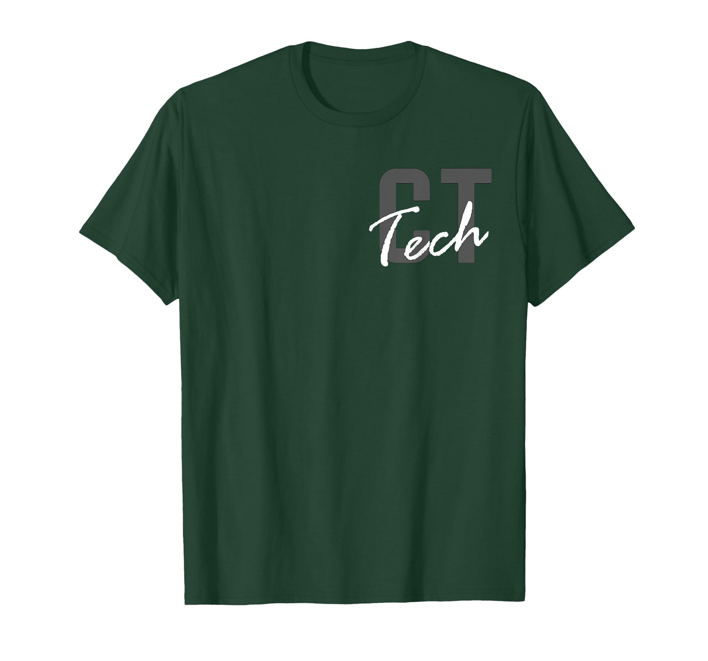 CT Tech Radiology Department Technologist Front Back Design T-Shirt