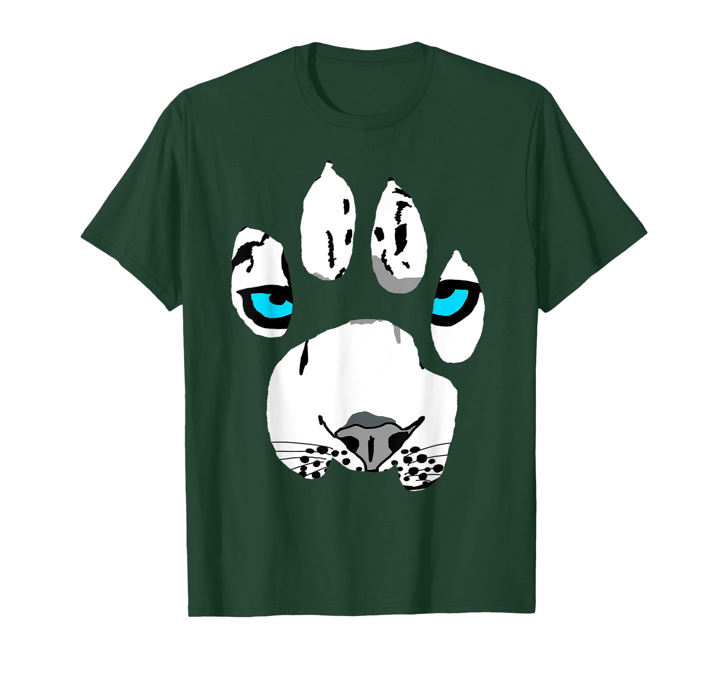 Snow Leopard Paw Claws Wildcat Feline Big Cat Tiger T-Shirt for Men Women Kids