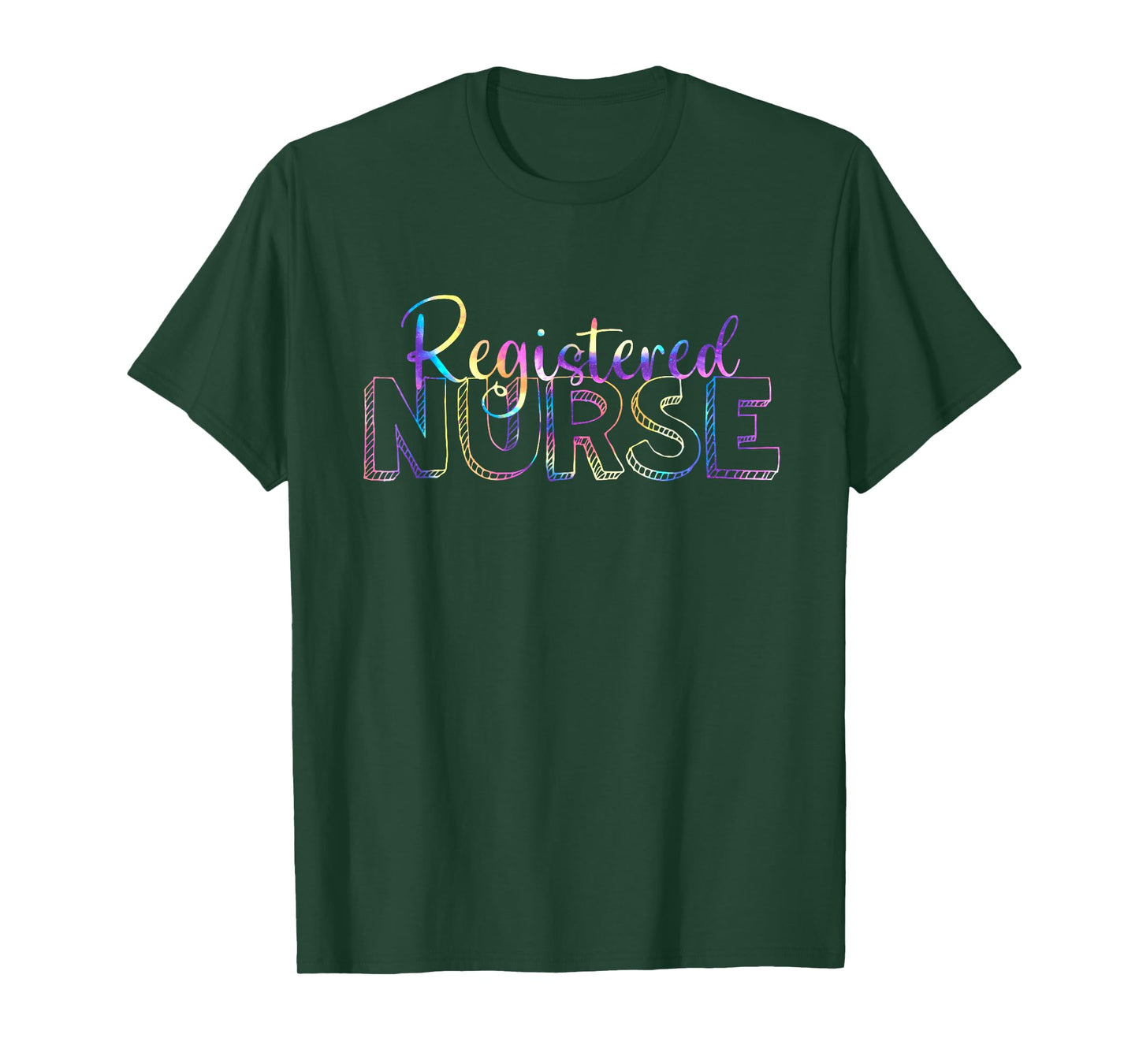 Cute Tie Dye Registered Nurse RN Nursing school graduation T-Shirt