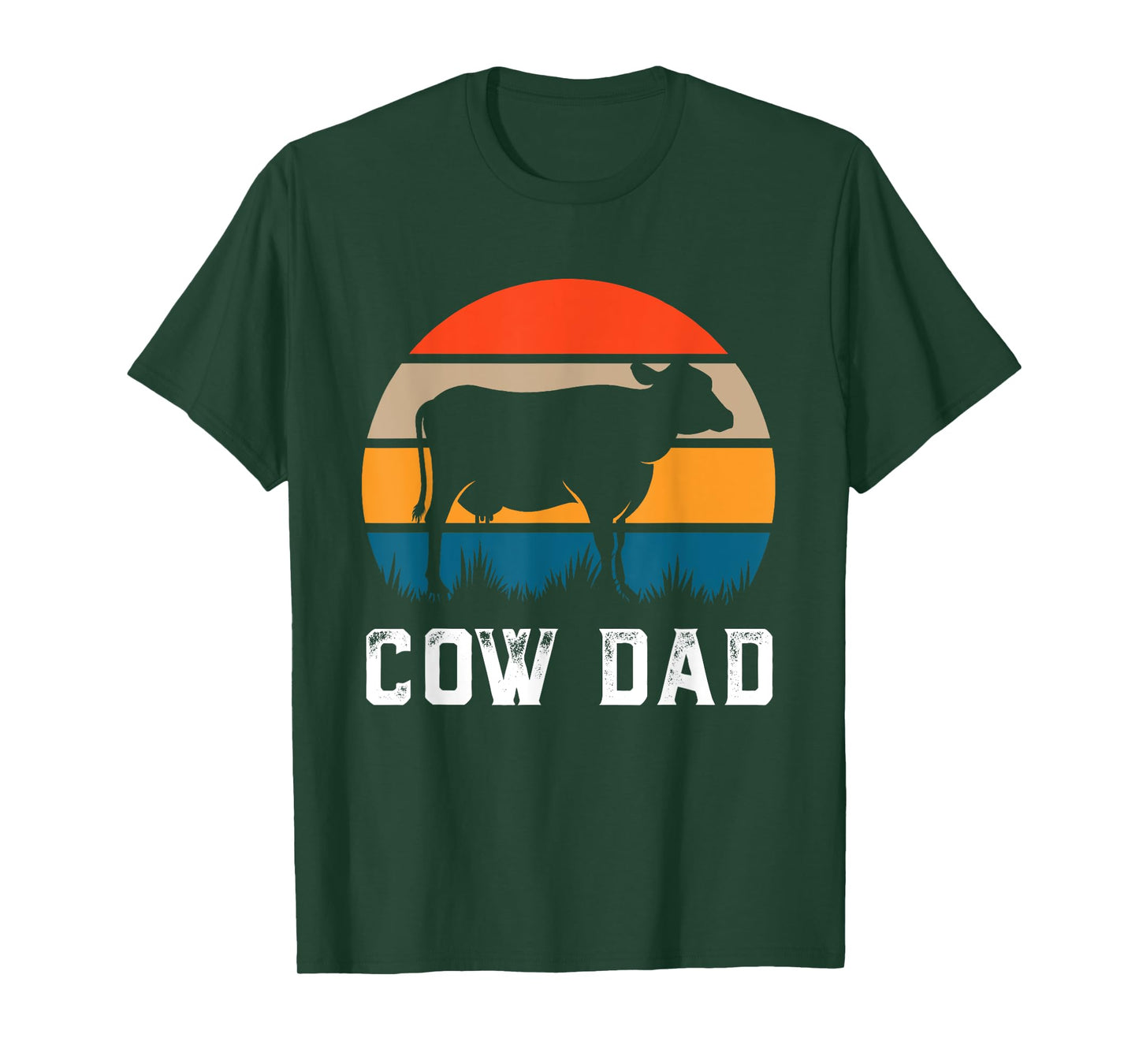 Cow Dad Funny Cattle Gift Dairy Farmer Herdsman Cow Lover T-Shirt