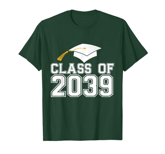 Class of 2039 Grow With Me First Day of School Graduation T-Shirt