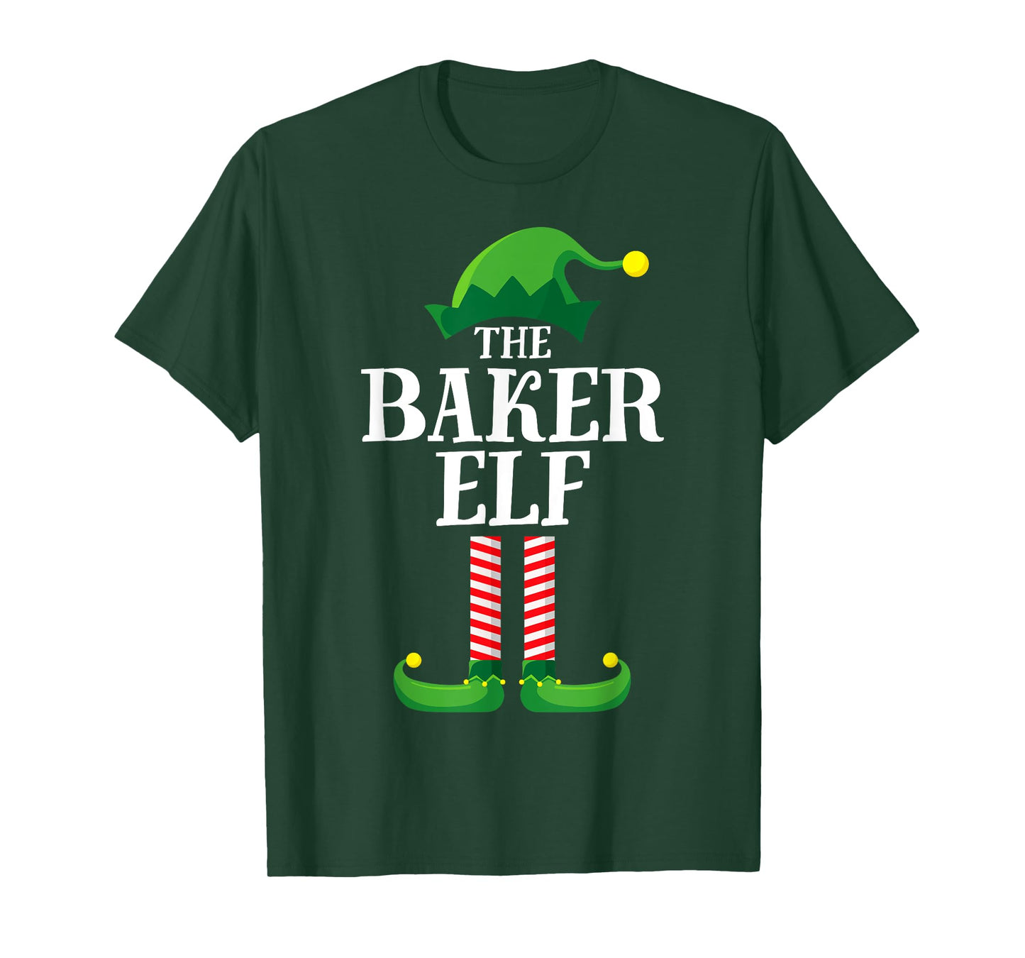 Baker Elf Matching Family Group Christmas Party Pyjamas T-Shirt