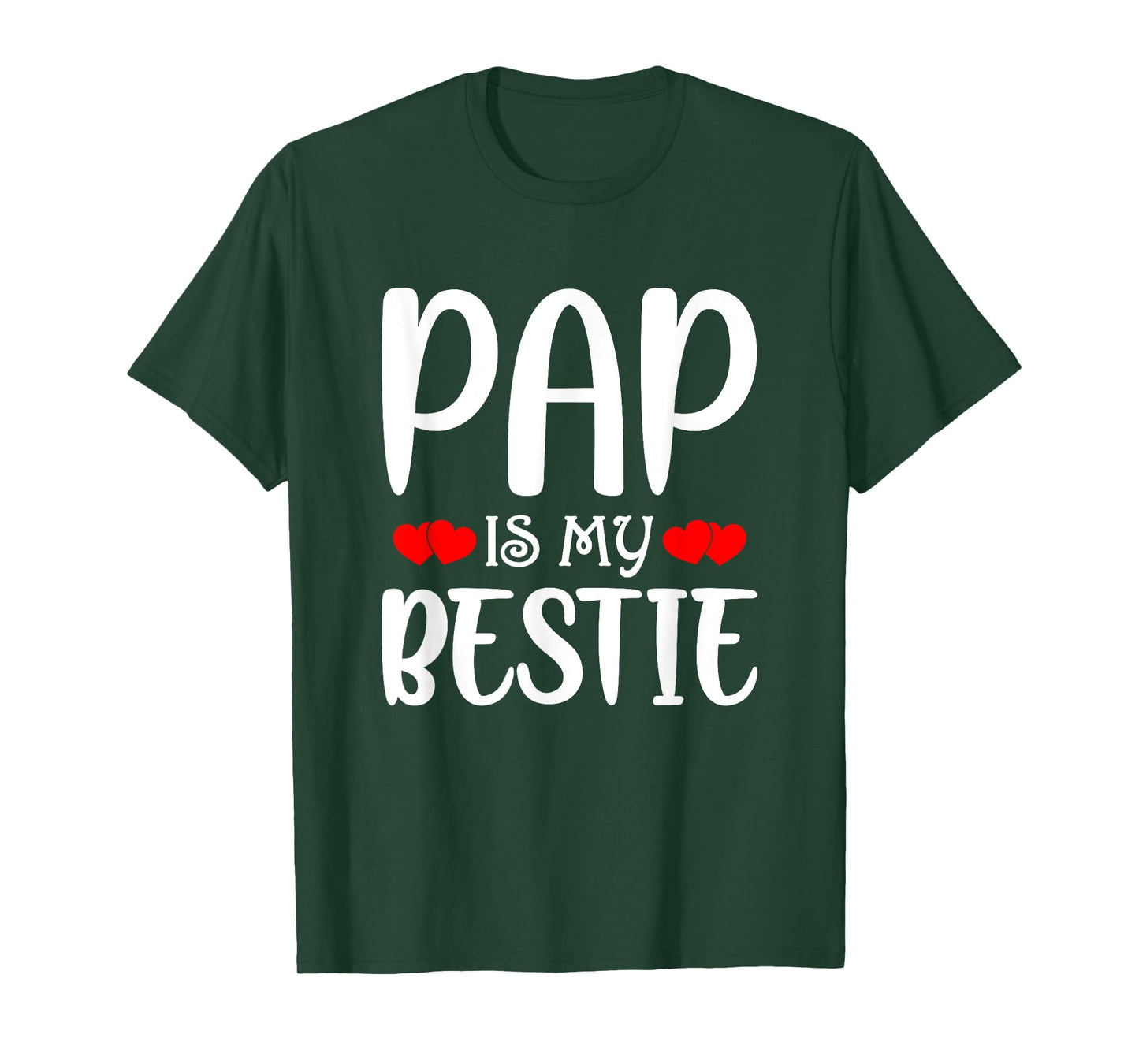Pap Is My Bestie Toddler Design from Grandma Grandpa T-Shirt