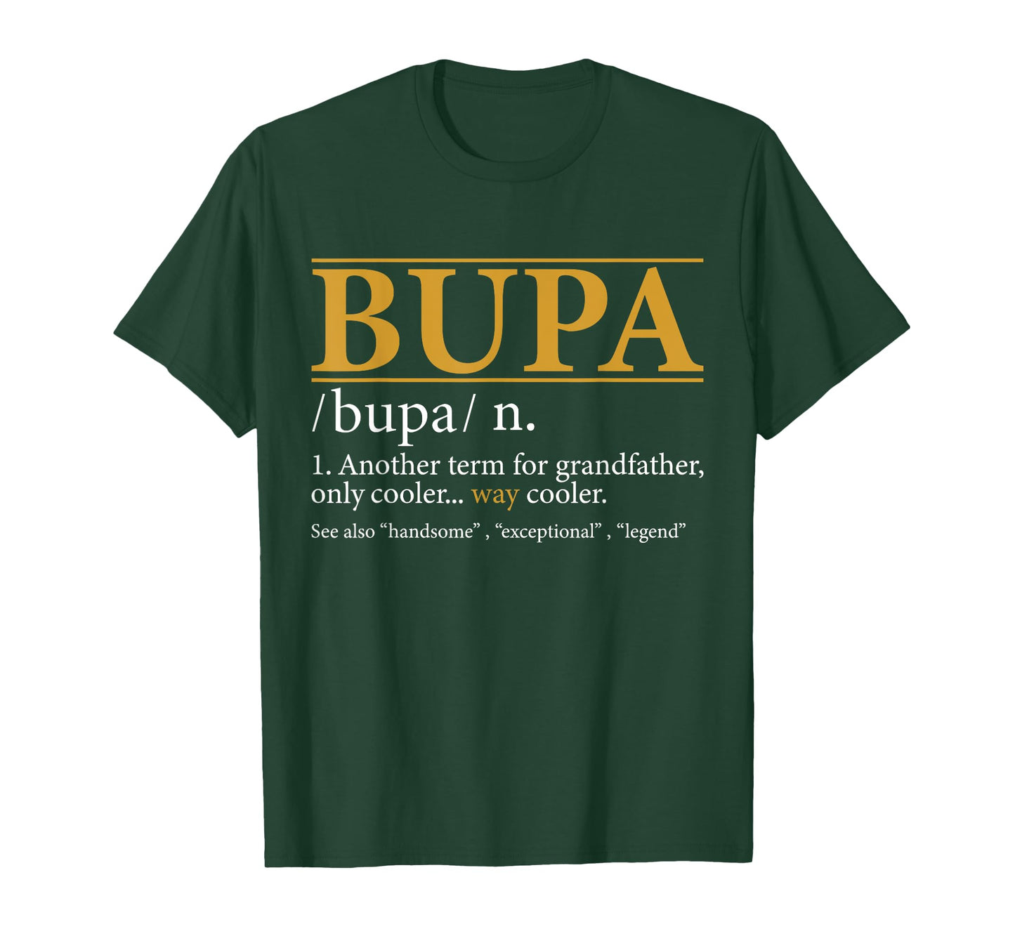 Funny BUPA definition Fathers day gift Grandpa gift T-Shirt