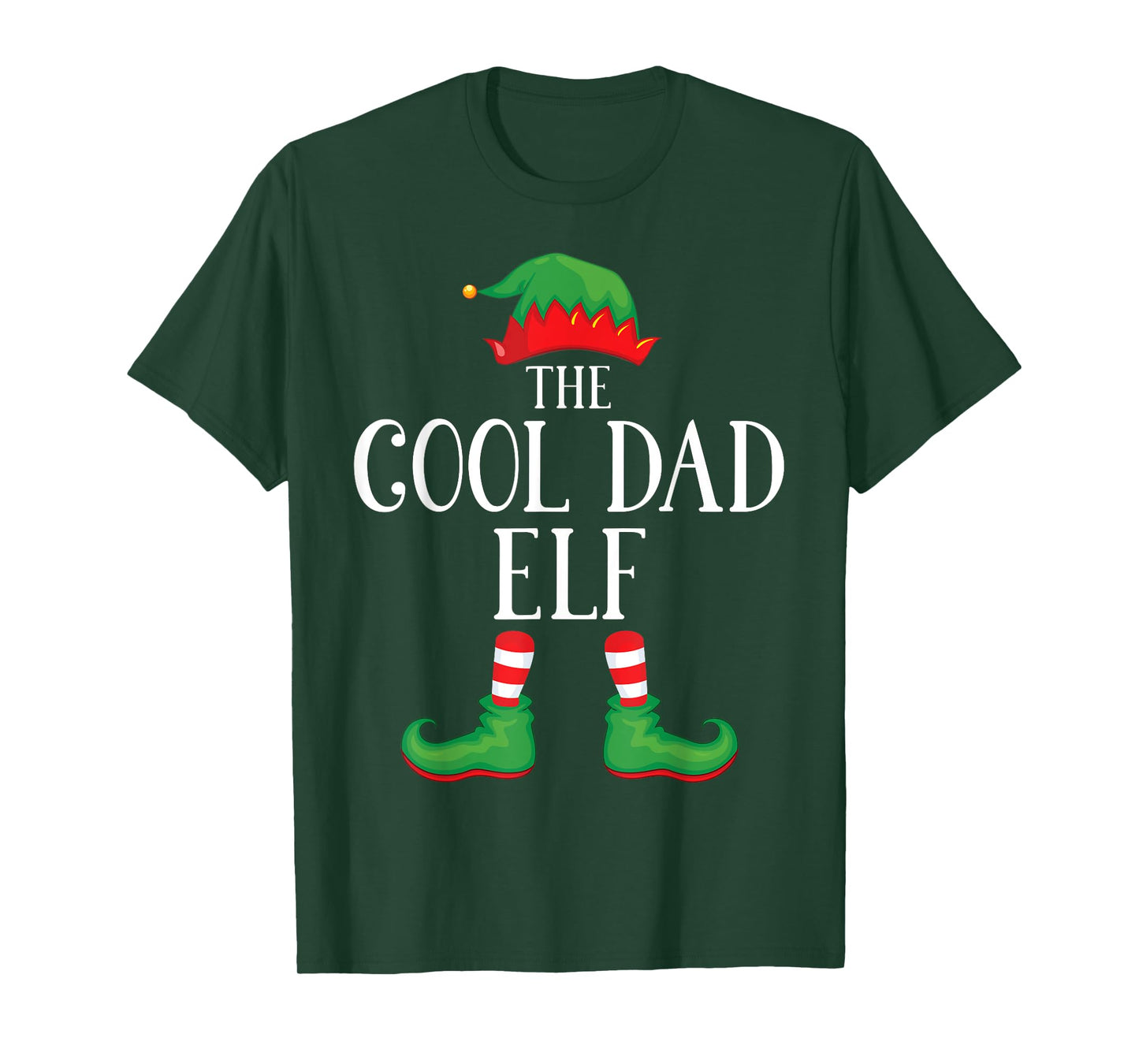 Cool Dad Elf Matching Group Xmas Funny Family Christmas T-Shirt