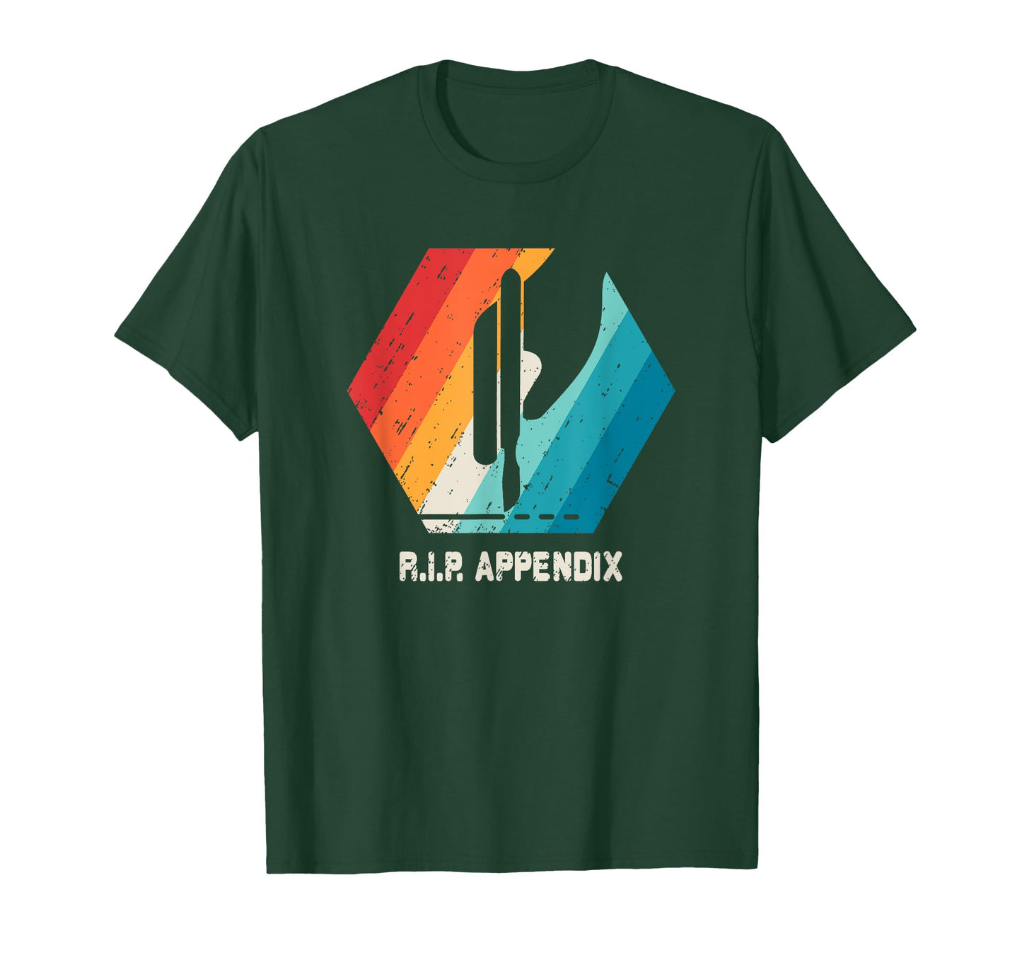 Appendix Surgery T Shirt Removal Appendicitis Retro Gift T-Shirt