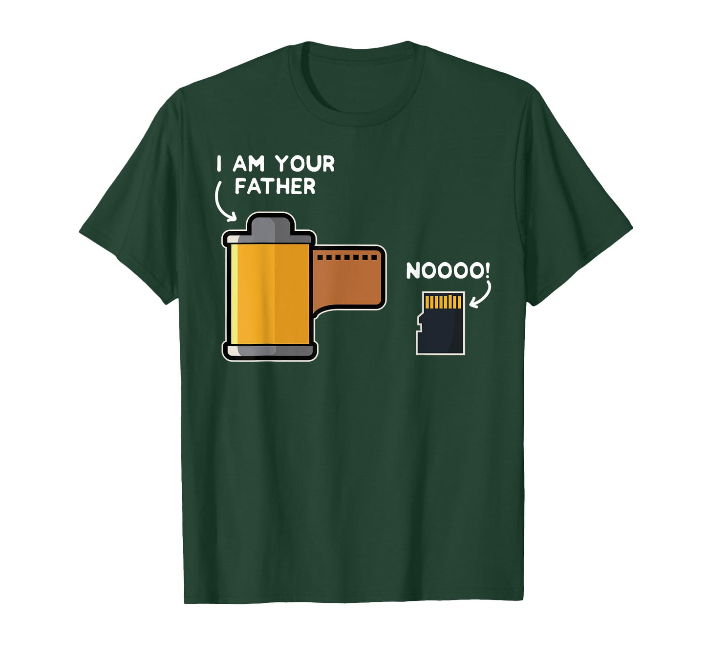 Funny Photography Gift Design Film Father of SD Card T-Shirt