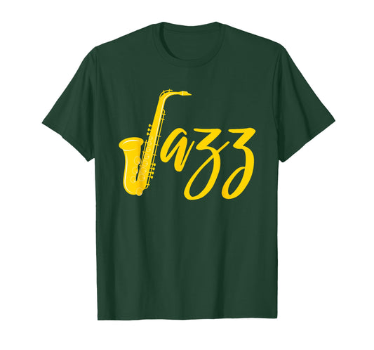 Cool Saxophone For Men Women Jazz Music Band Musician Player T-Shirt